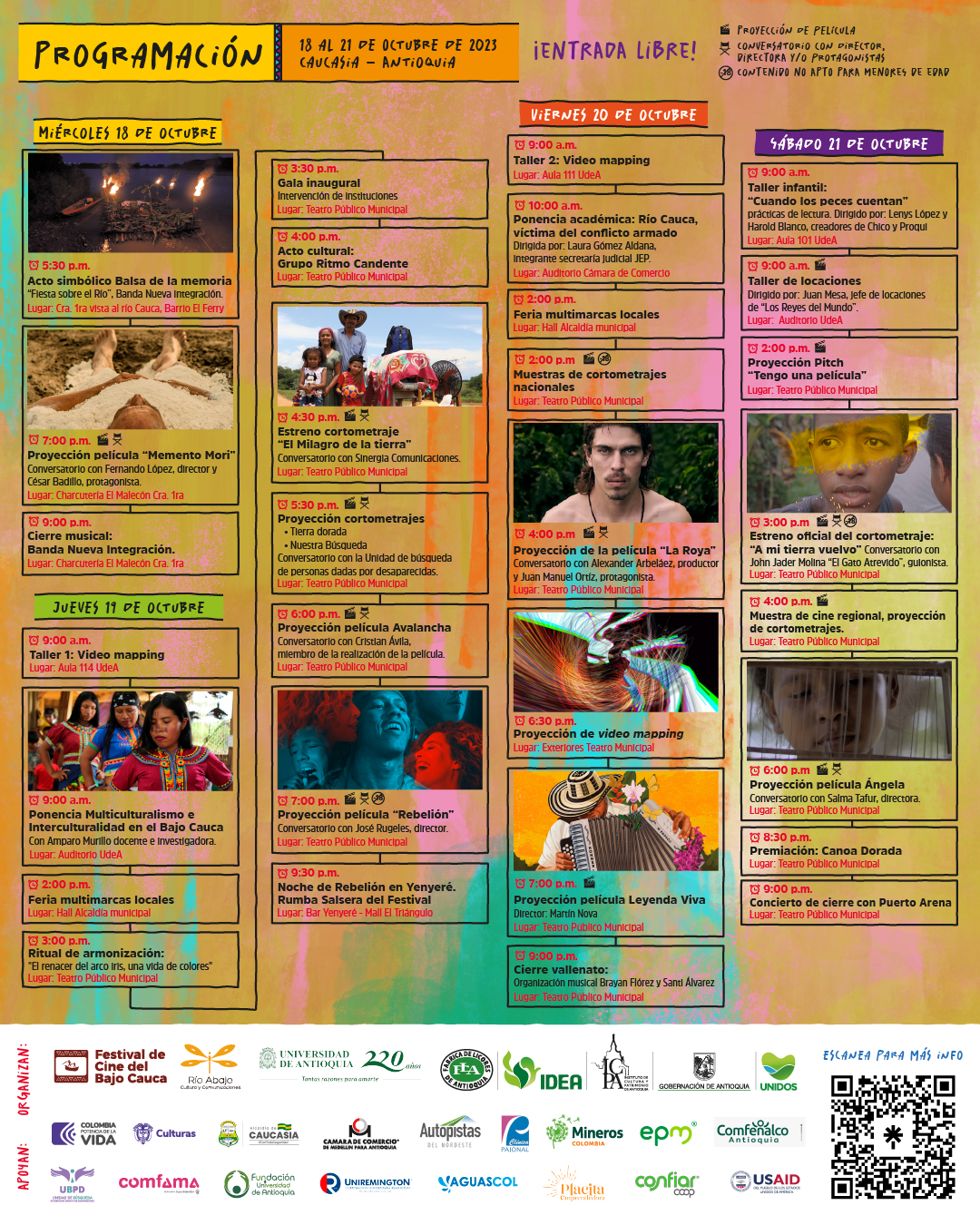 Programaci n IX Festival De Cine Del Bajo Cauca Multicultural R o Programaci n IX Festival De Cine Del Bajo Cauca Multicultural R o